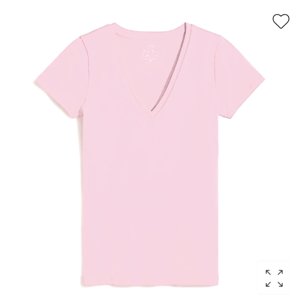 BRAND NEW - JCrew White Fine Rib Cotton Tee - Size Medium